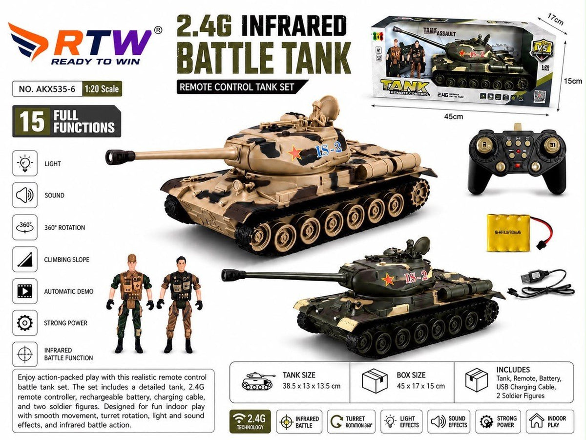 2.4G Infrared RC Battle Tank Set