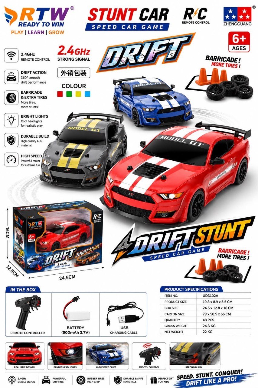 2.4GHz RC Drift Stunt Car