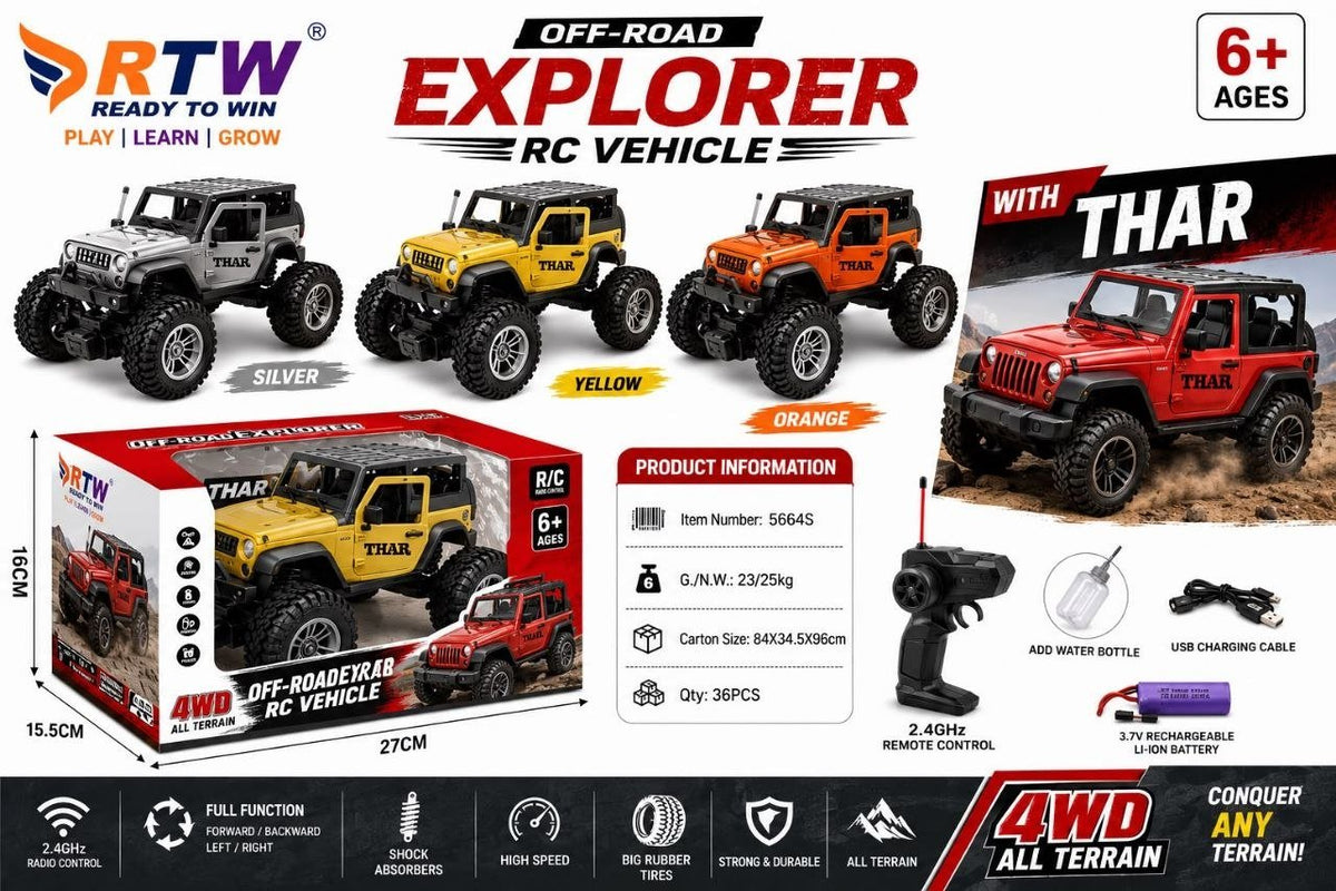 RC Off-Road Explorer Thar Style Jeep