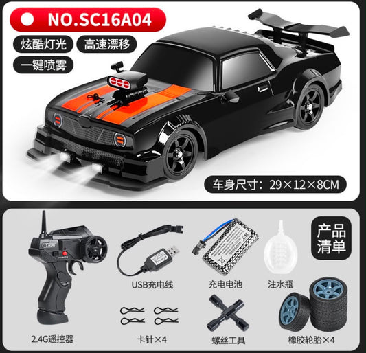 High Speed RC Drift Muscle Car with Spray