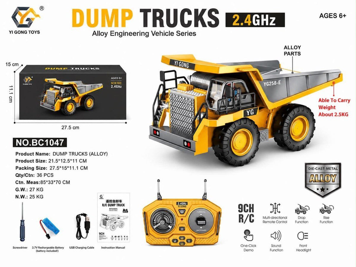 2.4GHz RC Alloy Dump Truck