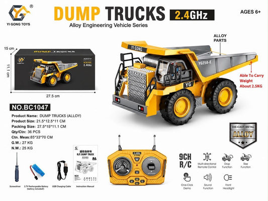 2.4GHz RC Alloy Dump Truck