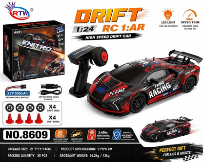 1:24 RC Drift Racing Car with LED Lights