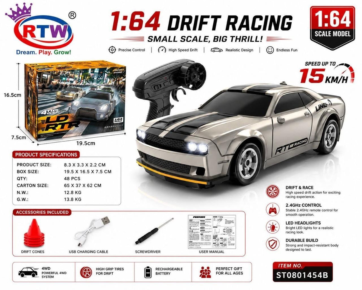 1:64 RC Drift Racing Muscle Car