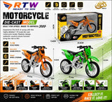 1:10 Die-Cast Dirt Bike Motorcycle Model