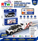 2.4GHz RC Alloy SUV with Caravan Trailer