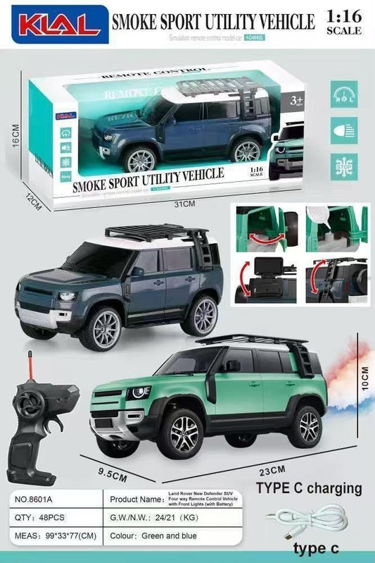 1:16 RC Smoke Spray Defender SUV
