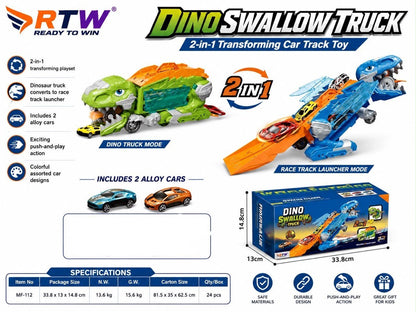 Dino Swallow Truck 2-in-1 Car Track Launcher