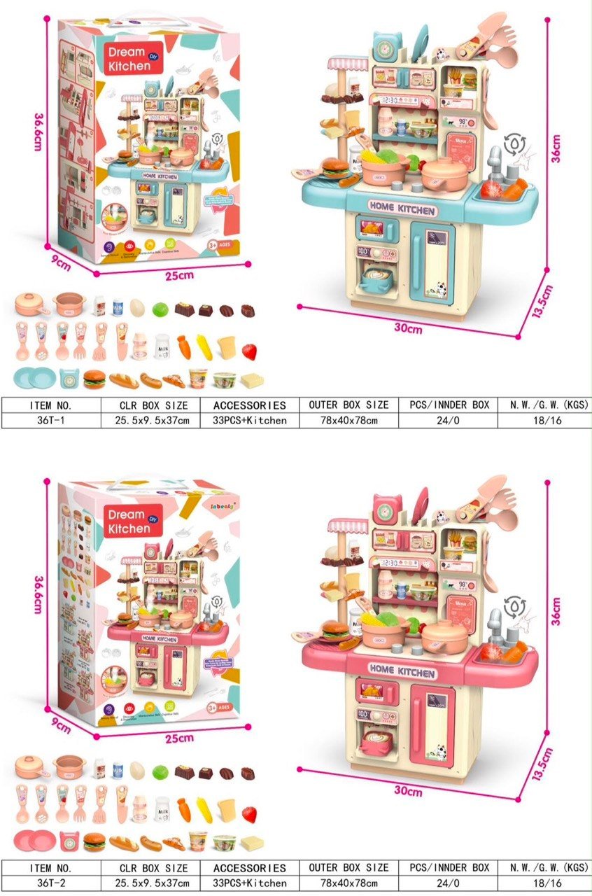 Dream Kitchen Play Set with Accessories - 36t-6