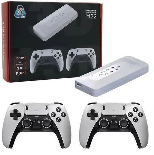 M22 Wireless Game Stick 4K TV Console with 2 Controllers