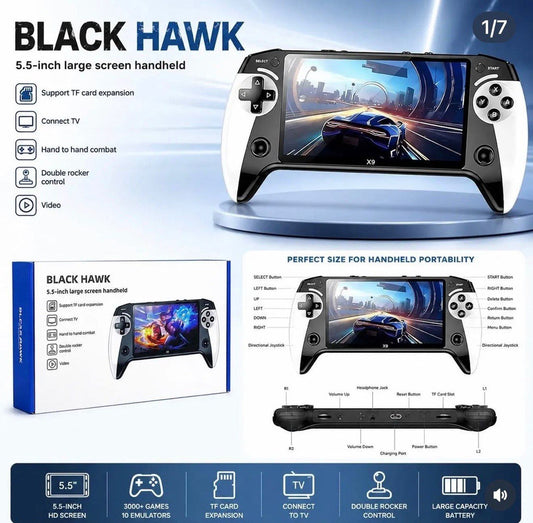 Black Hawk 5.5-inch Handheld Game Console