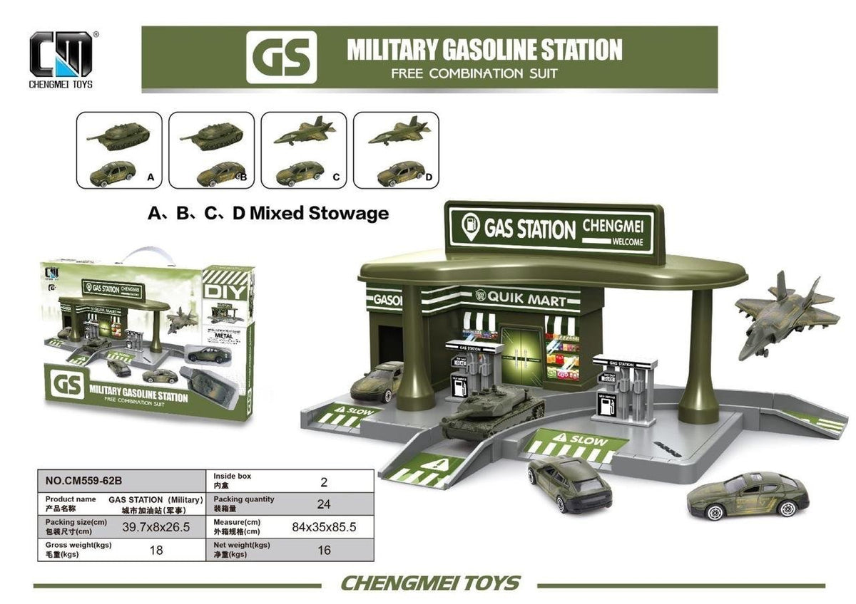Military Gasoline Station Play Set