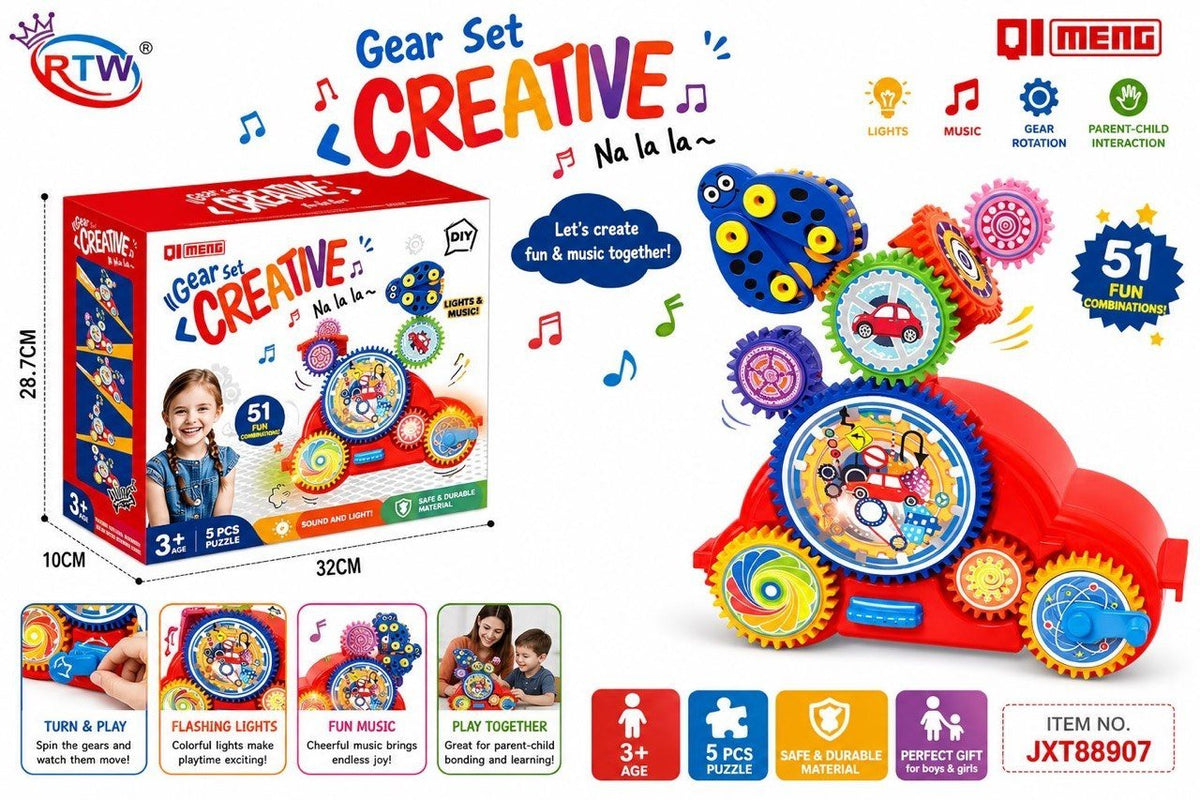 Creative Gear Set Building Toy (51 Pcs)