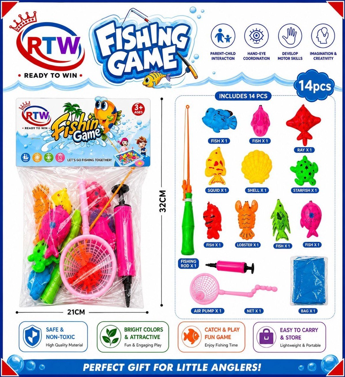 Fishing Game Set (14 Pcs)
