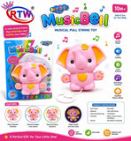 Music Bell Elephant Pull String Toy