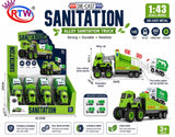 1:43 Die-Cast Sanitation Garbage Truck