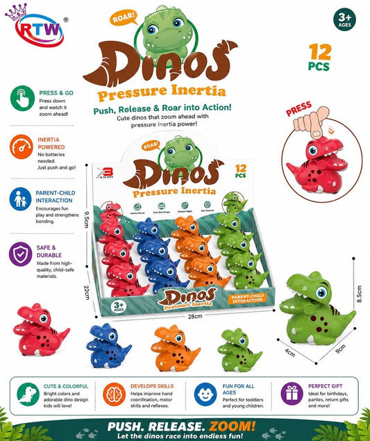 Dinos Press & Go Pressure Inertia Toy