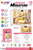 DIY Miniature House Kit - Bedroom (55 Pcs)