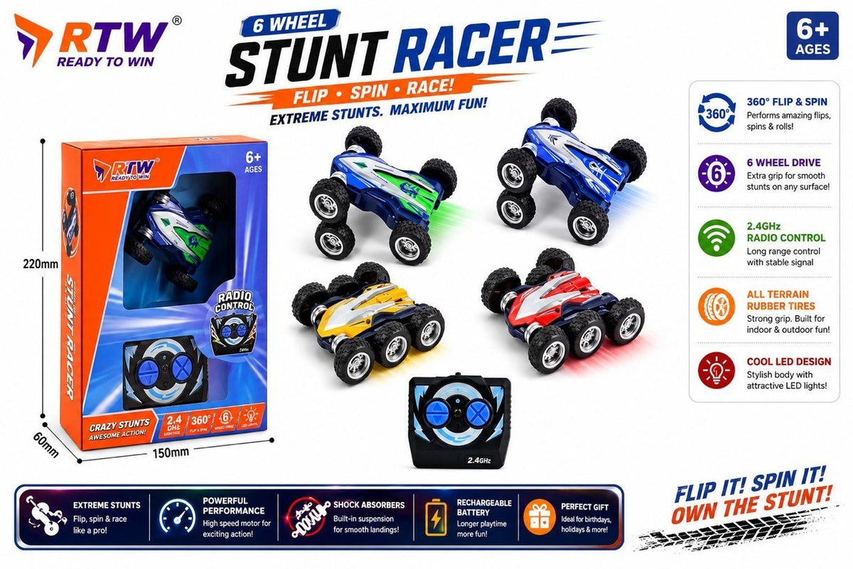 RC 4-Wheel Stunt Racer