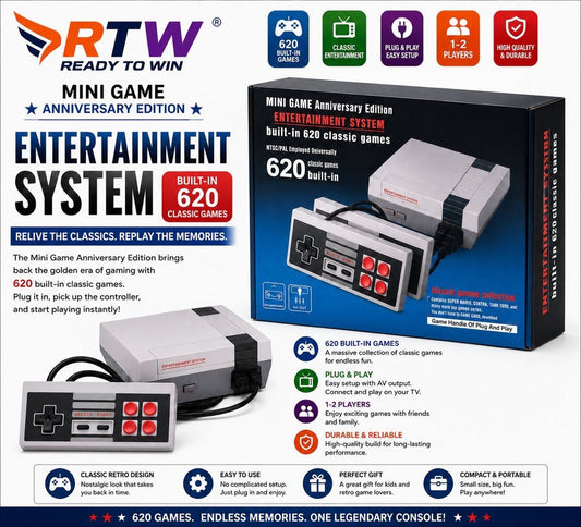 Mini Classic Entertainment TV Game System with 620 Games
