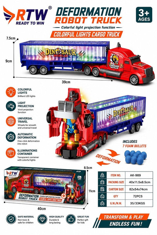Deformation Robot Truck with Colourful Lights