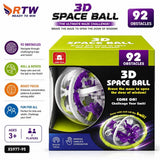 3D Space Ball Maze Puzzle (92 Obstacles)
