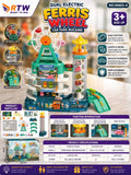Dual Electric Ferris Wheel Car Park Building Set