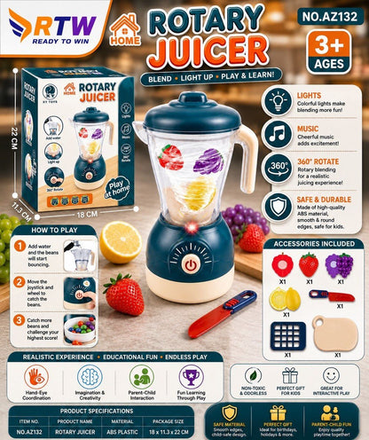 Rotary Juicer Kitchen Toy with Lights & Music