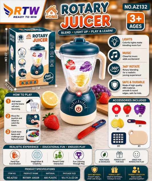 Rotary Juicer Kitchen Toy with Lights & Music
