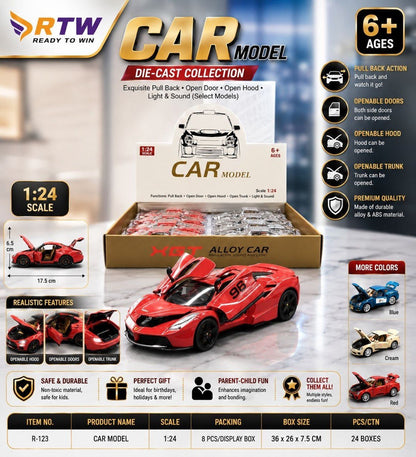 1:24 Die-Cast Supercar Model