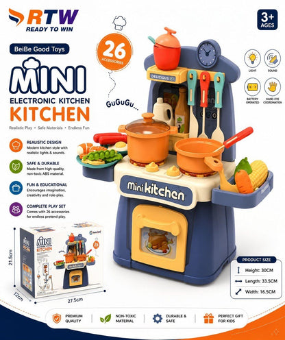 Mini Electronic Kitchen Play Set (26 Pcs)