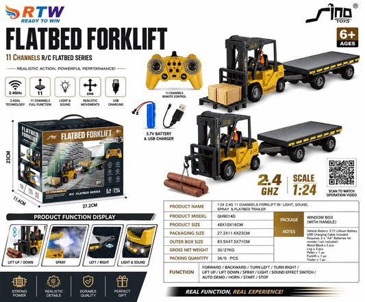 1:24 RC Flatbed Forklift Truck