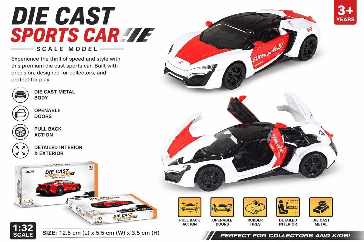 1:32 Die-Cast Lykan Style Sports Car