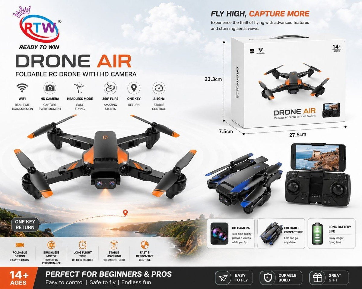 Drone Air Foldable RC Drone with HD Camera