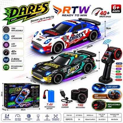 RC Dares High Speed Drift Car (40 km/h)