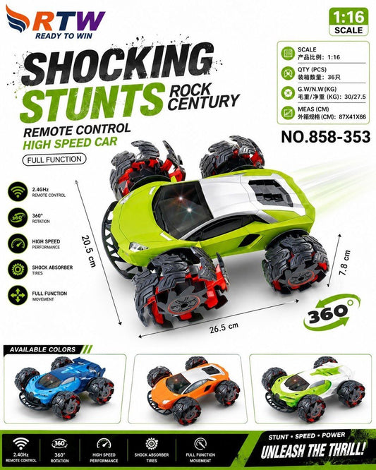 1:16 RC Shocking Stunts High Speed Car