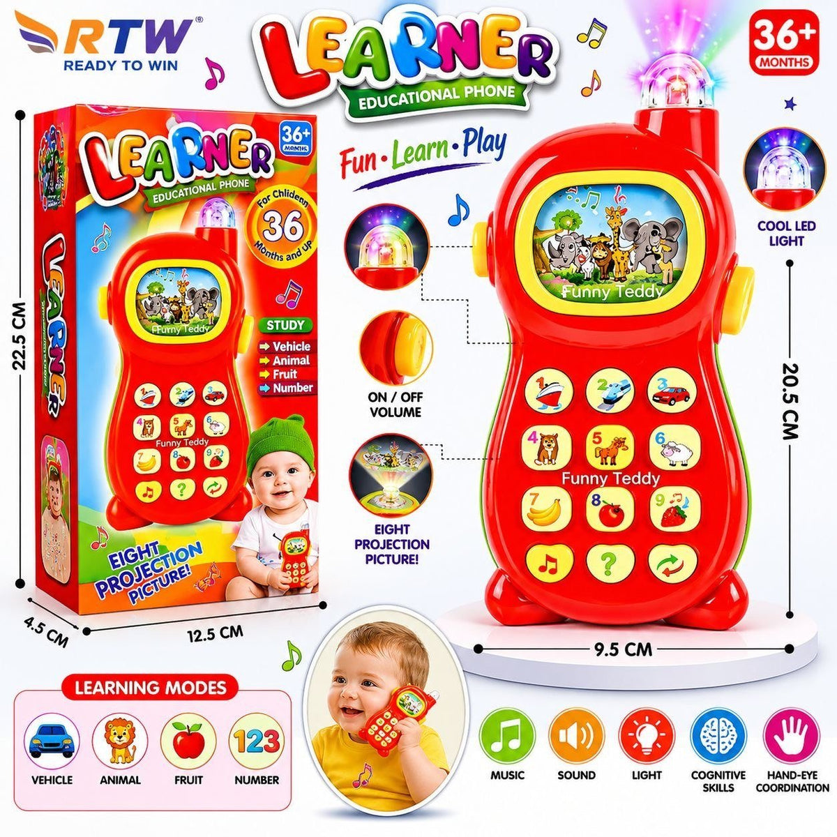 Learner Educational Phone with Projection