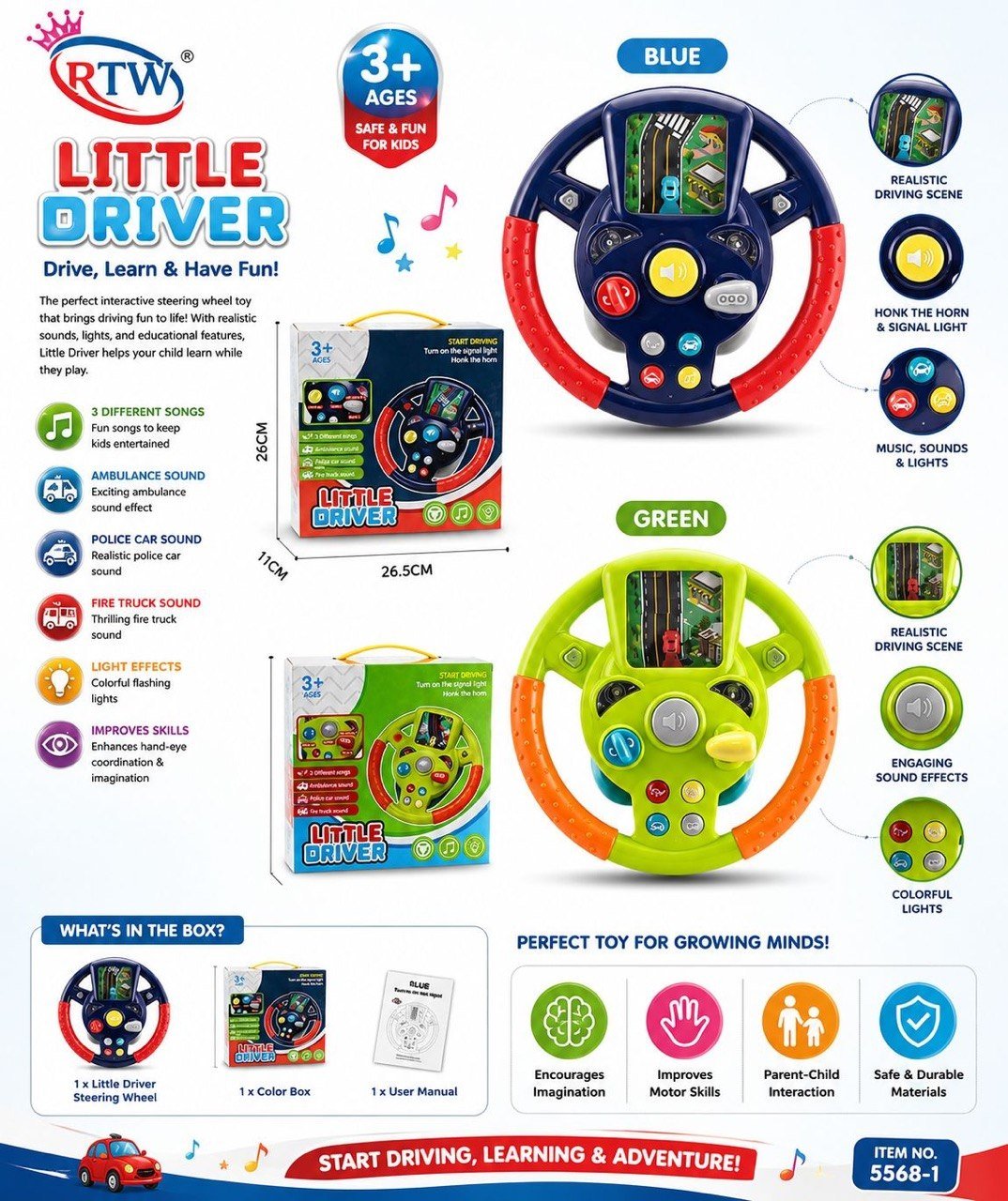 Little Driver Steering Wheel Toy