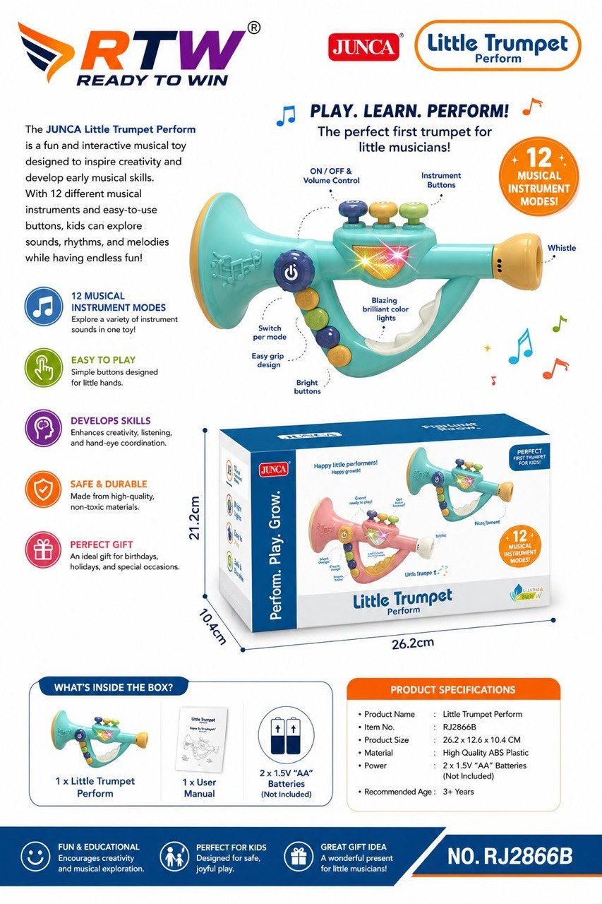 Little Trumpet Musical Toy with 12 Modes