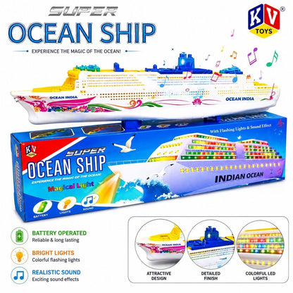 Super Ocean Ship Toy with Lights & Music