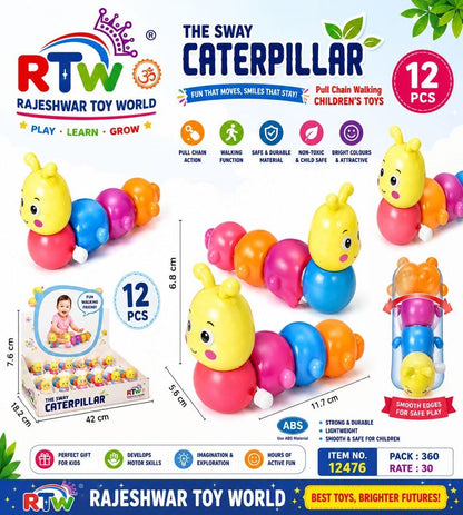 Pull Chain Walking Caterpillar Toy
