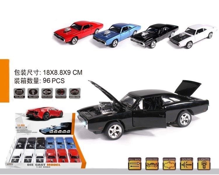 Die-Cast Classic Muscle Car with Light & Sound