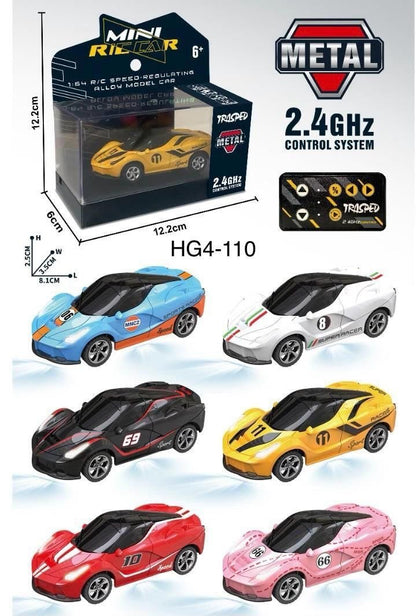 Mini RC Metal Sports Car with Lights