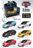 Mini RC Metal Sports Car with Lights