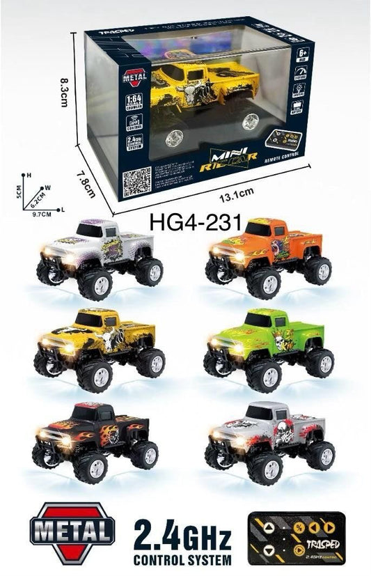 Mini RC Metal Pickup Truck with Lights - Hg4-231