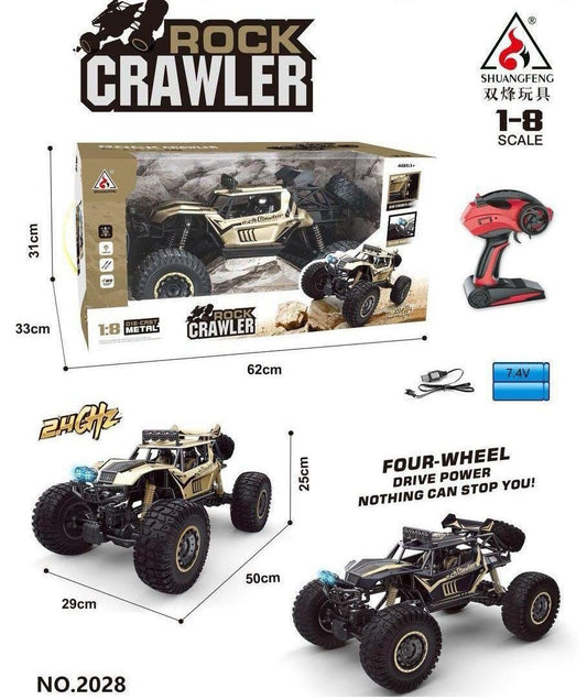 1:8 RC Rock Crawler 4WD Off-Road Truck