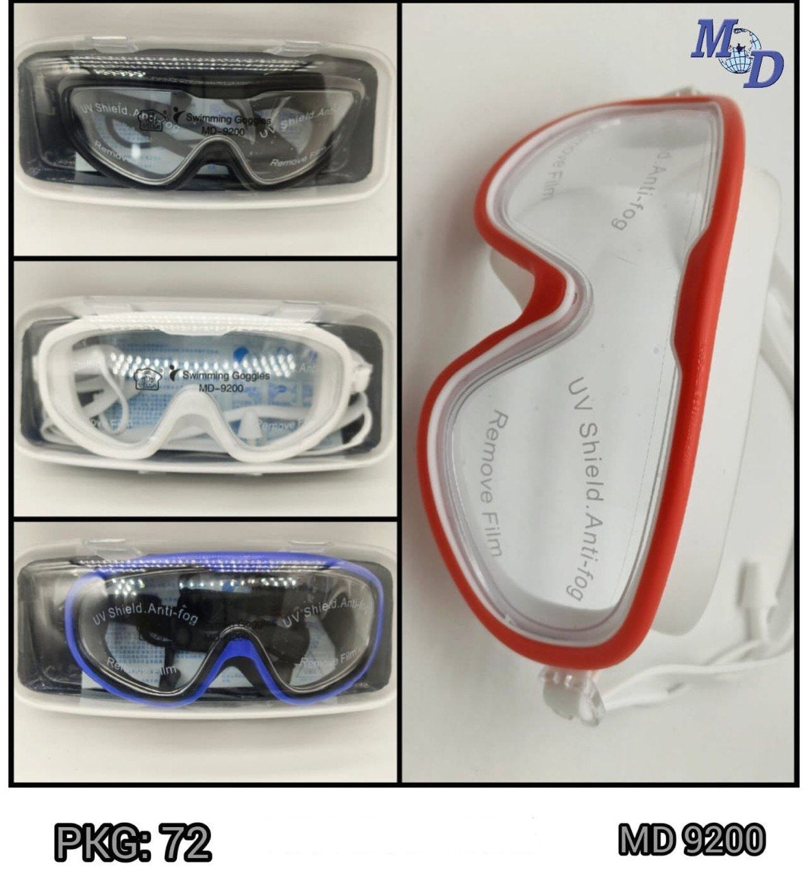 Anti-Fog UV Swimming Goggles with Wide View