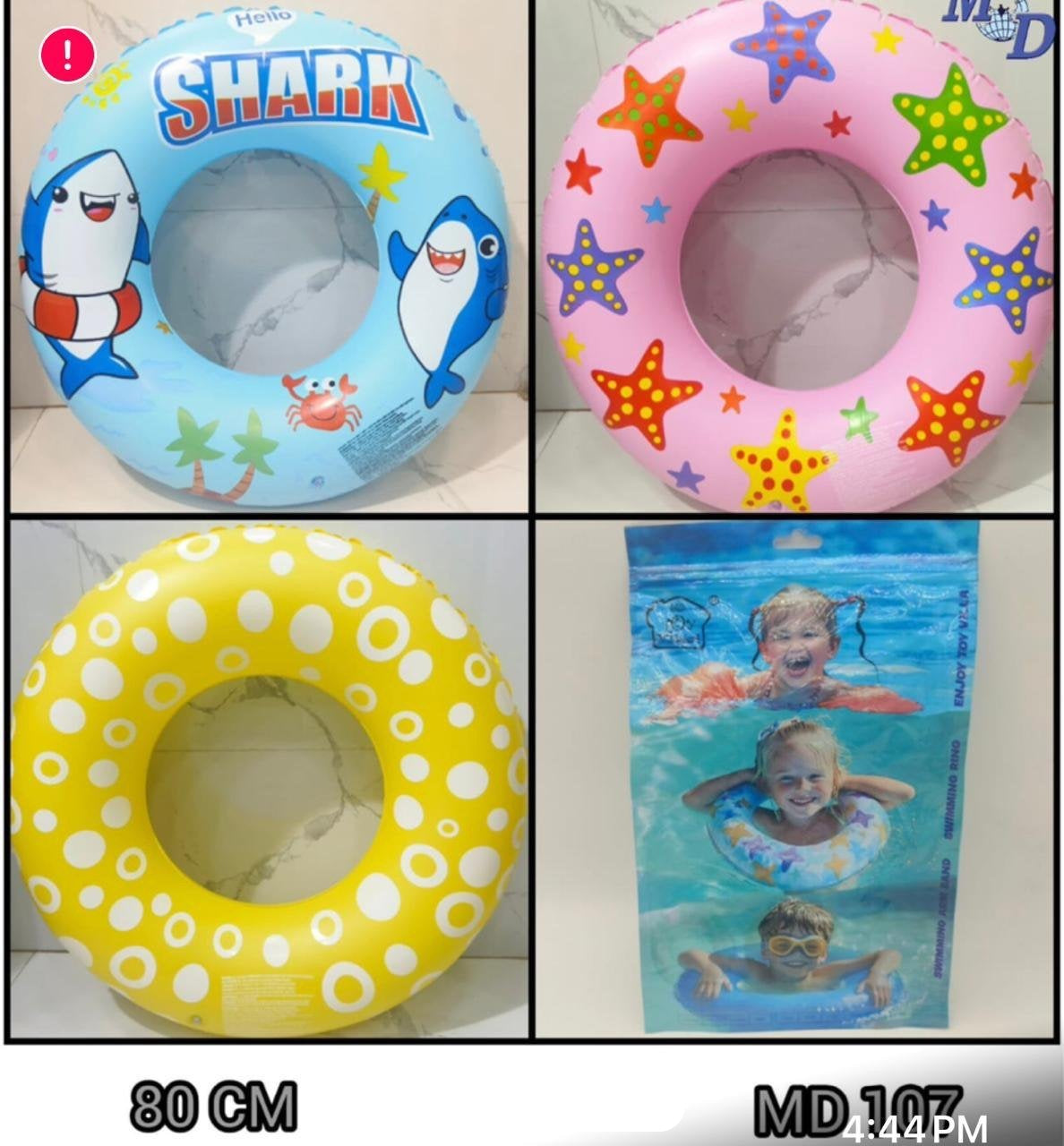 Printed Swimming Ring for Kids (80 cm)
