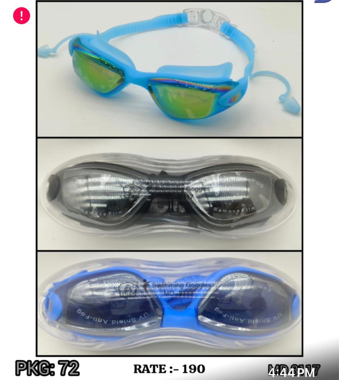Mirror Coated Swimming Goggles