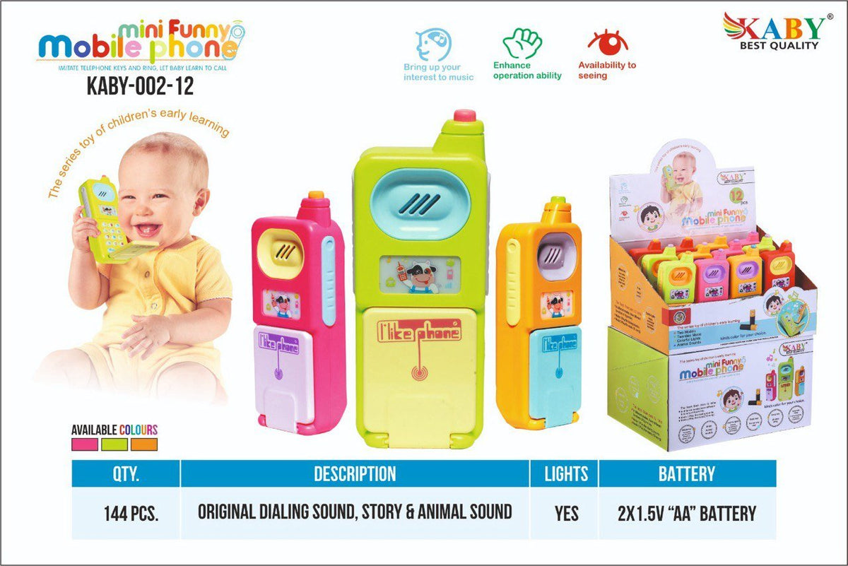 Mini Funny Mobile Phone Toy with Sounds & Lights